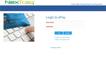 Tablet Screenshot of billpay.nextraq.com
